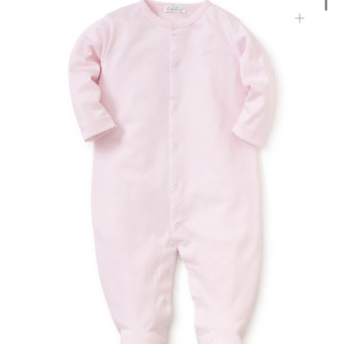 Pink/White New Kissy Dots Print Footie