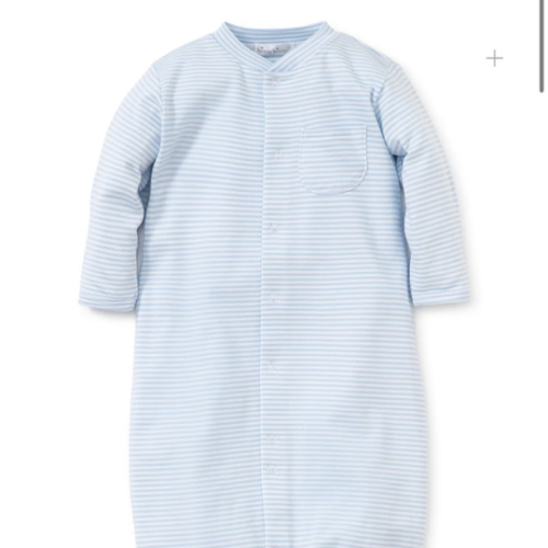 Simple Stripes Blue Convertible Gown