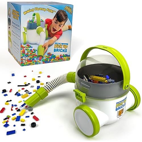 Toy Cleanup Vacuum for Kids, Works w/Lego Bricks, LOL Doll Acc. & More, Boys and Girls Ages 4-9