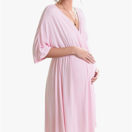 Ekouaer 3 in 1 Labor/Delivery/Hospital Gown Maternity Dress Nursing Nightgown Sleepwear for Breastfeeding