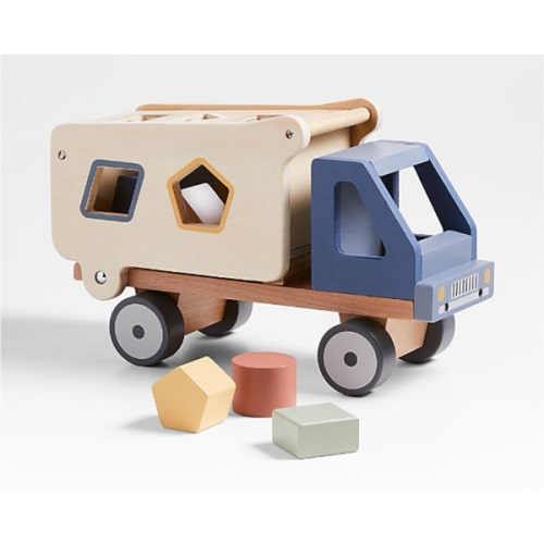 Wood Kids Shape Sorting Truck