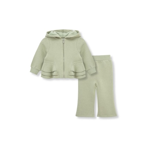 Ruffle Trim Hoodie & Sweatpants Set, 12M