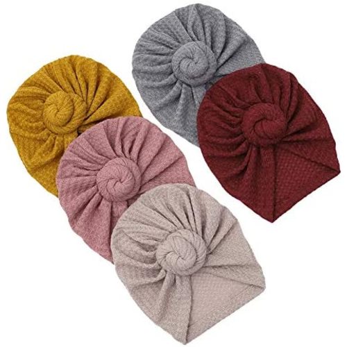 Baby Hats Newborn Baby Turban Baby Girls Hospital Hat Infant Toddler Kid Hat Big Hair Bow Top Knot Head Wrap