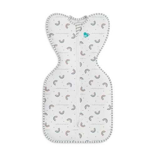 Love to Dream Swaddle UP, Baby Sleep Sack, Self-Soothing Swaddles for Newborns, Get Longer Sleep, Snug Fit Helps Calm Startle Reflex, New Born Essentials for Baby, 1.0 TOG, 5-8.5 lbs, Rainbow Dream
