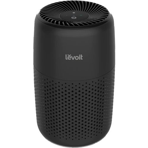 LEVOIT Air Purifiers for Bedroom Home, 3-in-1 Filter Cleaner with Fragrance Sponge for Better Sleep, Filters Smoke, Allergies, Pet Dander, Odor, Dust, Office, Desktop, Portable, Core Mini-P, Black