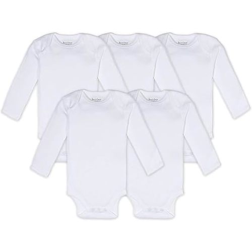 Burt's Bees Baby Unisex Baby Bodysuits, 5-pack Short & Long Sleeve One-pieces, 100% Organic Cotton Bodysuit