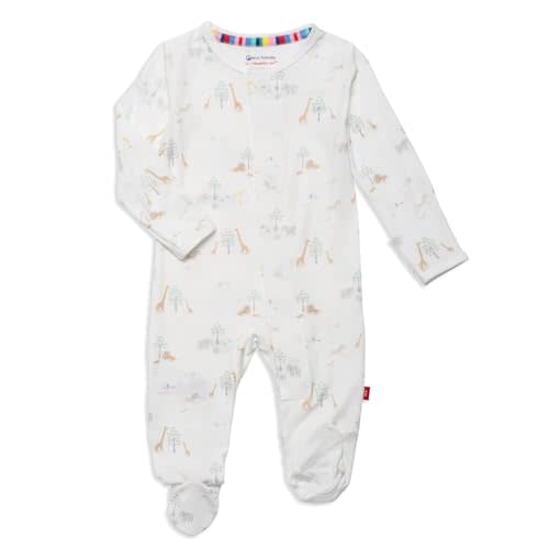 Magnetic Me Boys Modal Magnetic Baby Footie Pajamas | Silky Soft Modal Fabric | Baby Sleepers Available in Sizes PRE - 24M