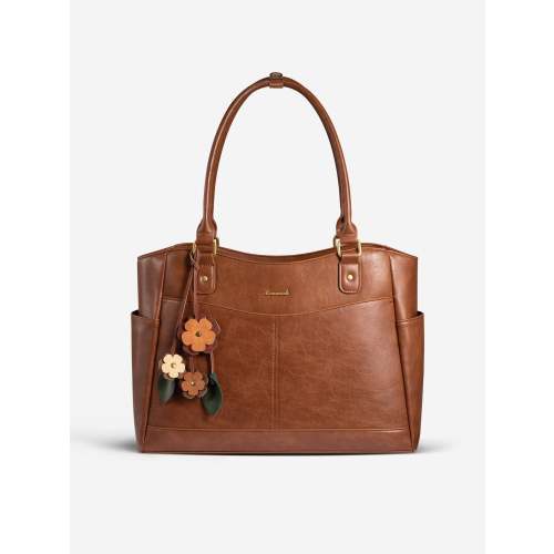 Leather Vintage Tote Bag 15.6" 17.3"
