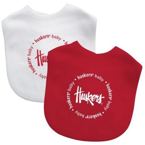 BabyFanatic Officially Licensed Unisex Baby Bibs 2 Pack - NCAA Nebraska Cornhuskers