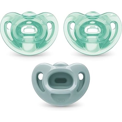 NUK Comfy Orthodontic Pacifiers, 0-6 Months, 3 Pack