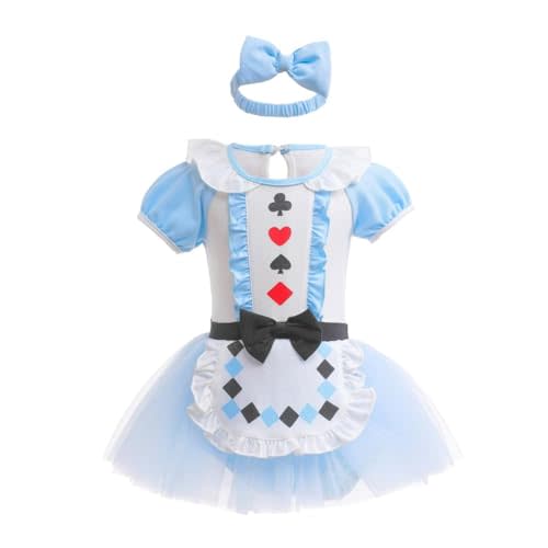 Dressy Daisy Infant Baby Girl Princess Dress Costume Romper Tulle Tutu Fancy Birthday Halloween Bodysuit Outfit with Headband