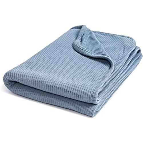 Ultra-Soft Rayon Made from Bamboo Baby Blanket - 30x40 Inches Double-Layer Swaddle Blanket, Breathable & Hypoallergenic, Lightweight Nursing Cover, Stroller Blanket for Infants & Toddlers