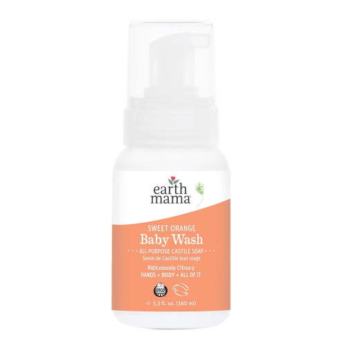 Earth Mama Plant-based Sweet Orange Baby Wash Castile Soap