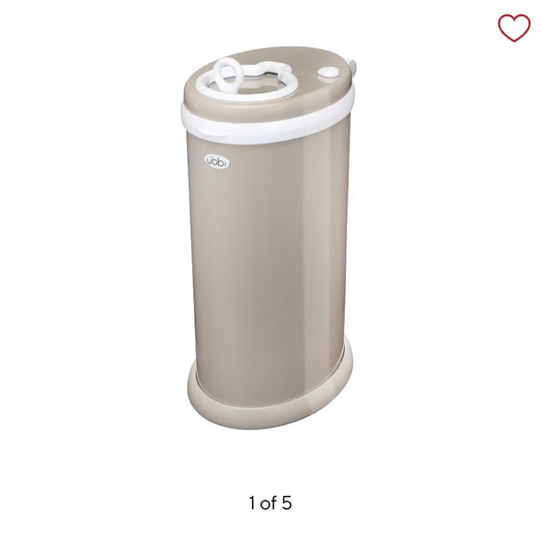 Ubbi Diaper Pails in Taupe