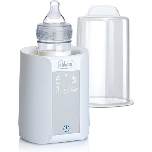 Chicco Digital Bottle Warmer & Sterilizer for Baby Bottles, Baby Food Jars, and Milk Bags | Eliminates 99.9% of Germs | 4 Heating Options | Digital Touchscreen| Automatic Shut-Off & Sound Alert