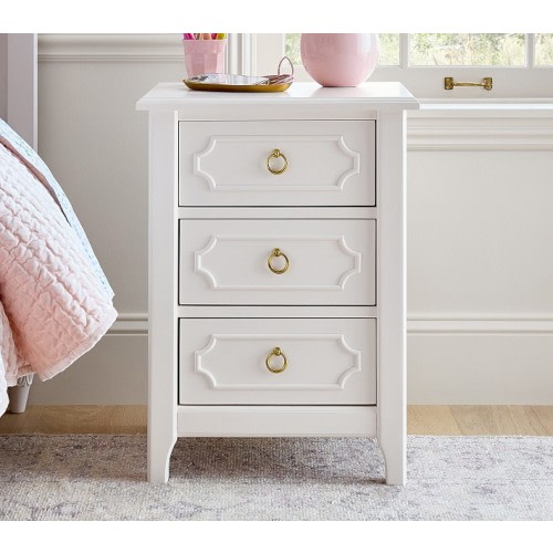 Ava Regency Nightstand with Charging Station and Nightlight (19")