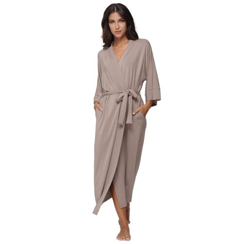 Women's Soft Robes Long Bath Robes Full Length Kimonos Sleepwear Dressing Gown,Solid Color