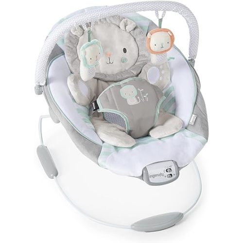 Ingenuity Baby Bouncer Seat with Vibration and Music - Landry The Lion