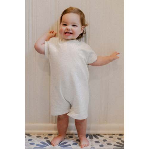 Ronnie Romper in Heather Grey
