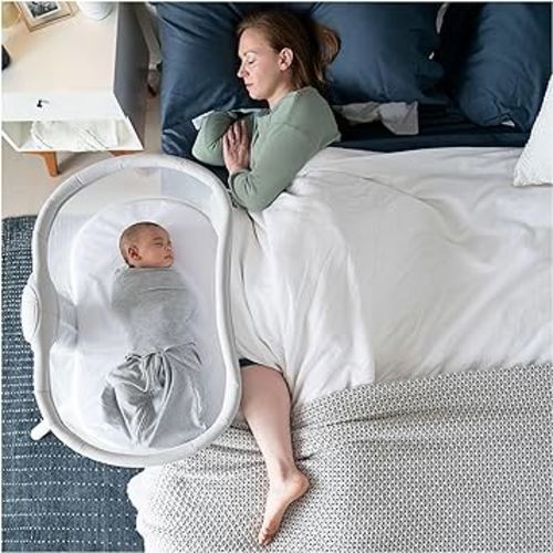 HALO BassiNest 3.0, Baby Swivel Bassinet for Newborns, Grey