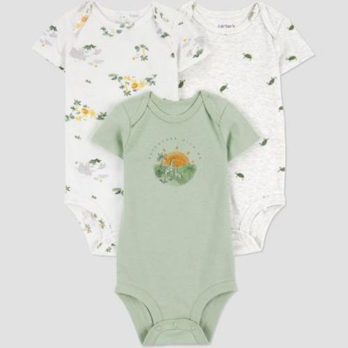 Carter's Just One You®️ Baby Boys' 3pk Bodysuit - Gray/green Newborn