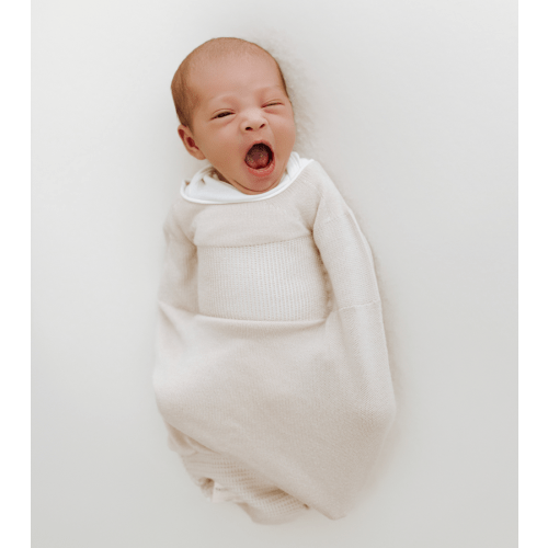 Bamboo Pure Beige Swaddle Sleep Sack - Small ( 6-12 pounds)