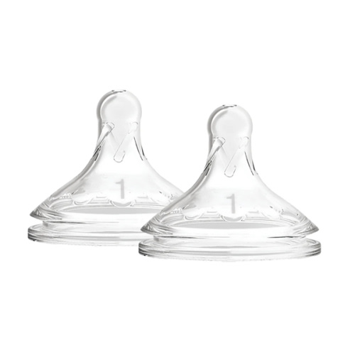 Level 1 - Natural Flow® Wide-Neck Silicone Nipple - Dr. Brown’s Glass Bottles