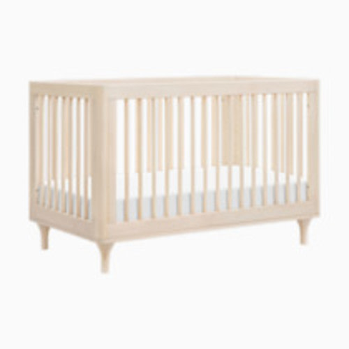 babyletto Lolly 3-in-1 Convertible Crib with Toddler Bed Conversion Kit - Washed Natural