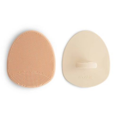 Mushie Cradle Cap Brush - Blush/shifting Sand - 2pk