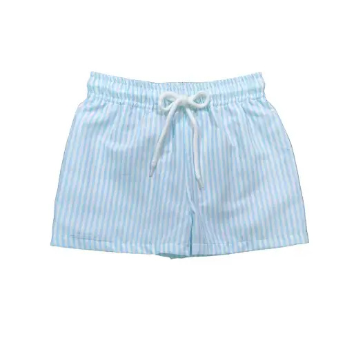 Saint Simons Swim Trunk- Light Blue Stripe