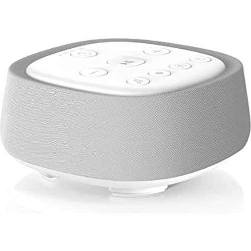 Rechargeable White Noise Machine with 28 Smoothing Sounds, Portable Sound Machine for Baby Kids Adult Sleeping, Auto-Off Timer, 32 levles of Volume Noise Machine Therapy for Home, Office, Travel