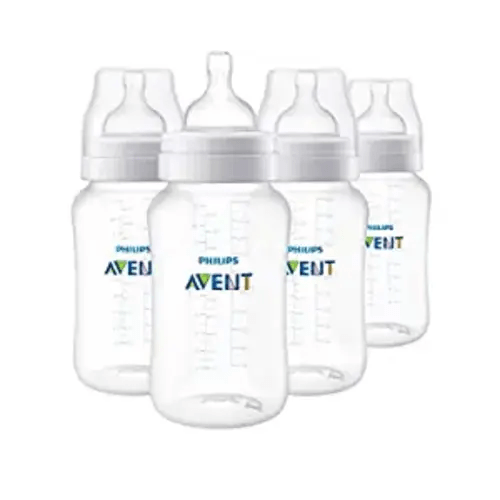 Philips Avent Anti-colic Baby Bottles, 11oz, 4pk, Clear, SCY106/04 - 4 Pack