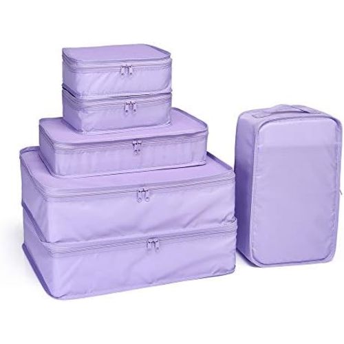 JJ POWER Travel Packing Cubes, Luggage Organizers with Shoe Bag