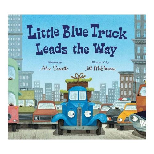 Little Blue Truck Leads the Way ( Little Blue Truck) by Alice Schertle (Board Book)