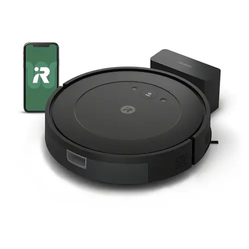 iRobot Roomba Vac Robot Vacuum (Q0120) - Easy to use, Power-Lifting Suction, Multi-Surface Cleaning, Smart Navigation Cleans in Neat Rows, Self-Charging, Alexa