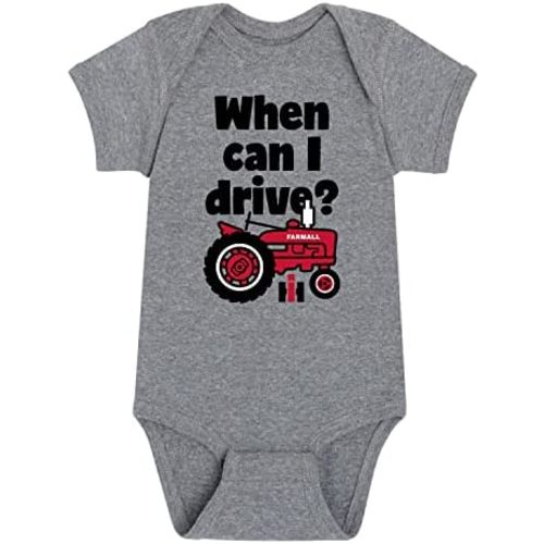 International Harvester - When Can I Drive - Infant Baby One Piece