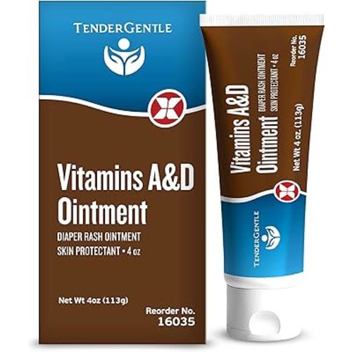 Vitamin A&D Ointment for Baby Diaper Rashes - 4 oz of A and D Ointment for Adults, Seniors, and Babies