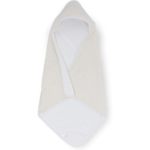 Little Unicorn Premium Infant Hooded Bath Towel| Soft & Absorbent Cotton & Terry Fabric for Newborns (Tan Gingham)