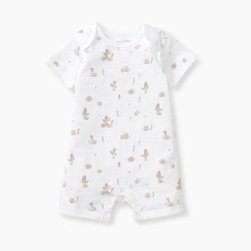 Burt's Bees Baby Organic Cotton Desert Life Romper - Fossil Desert Life, 0-3 M
