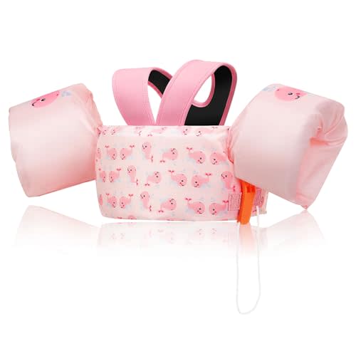 MoKo Swim Arm Band for Kids 20-30-50 lbs, Clearance Cute Cartoon Toddler Swim Vest, Swimming Water Wings Pool Floaties Sleeve for Children Learn to Swim