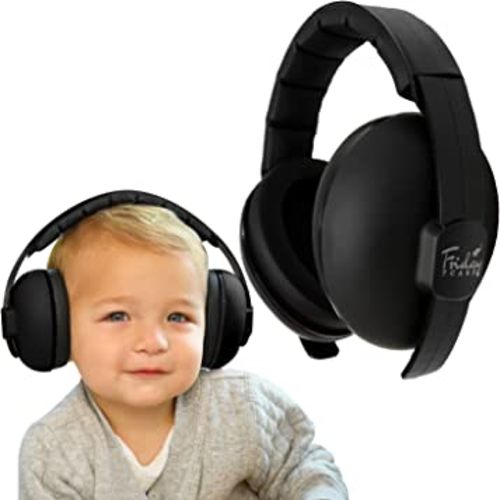 Baby Headphones - Baby Ear Protection | Baby Noise Cancelling Headphones for Ages 0-24 Months, Black