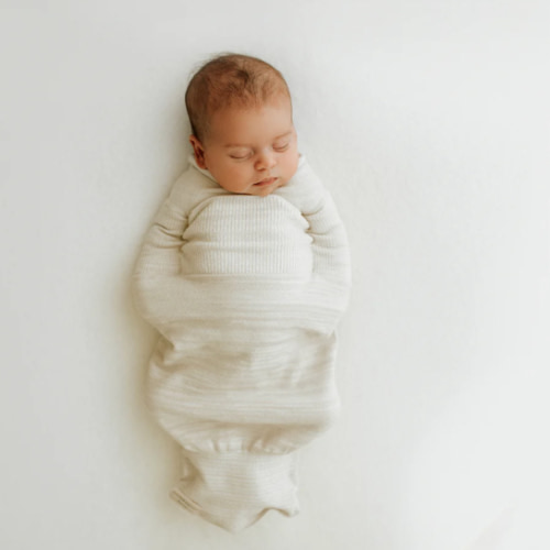 Bamboo Beige Swaddle Sleep Sack - Small (6-12 pounds)