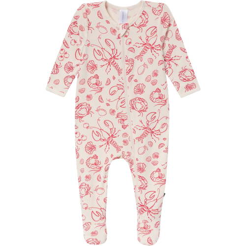 Modern Moments by Gerber Baby Neutral Viscose Patriotic Americana Sleep ´N Play Footed Pajamas, Sizes Newborn - 6/9 Months
