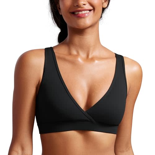 CRZ YOGA Butterluxe Maternity Nursing Bras for Women Crossover Wireless Sleep Breastfeeding Lounge Pregnancy Bralette Comfy