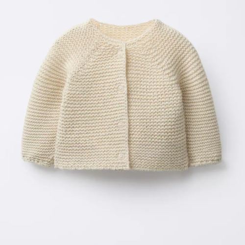 CHUNKY KNIT CARDIGAN - Light beige | ZARA United States
