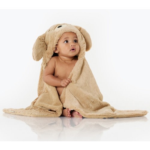 Labradoodle Faux Fur Baby Hooded Towel
