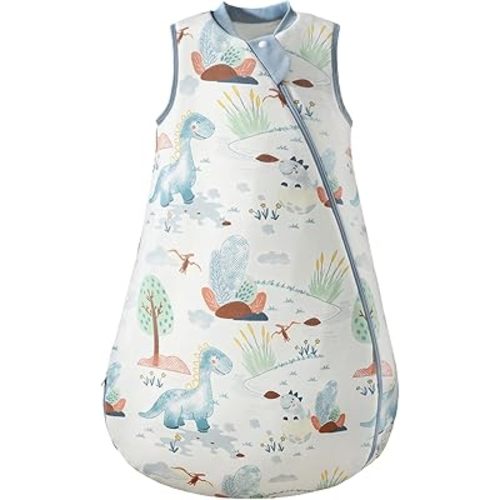 1.0 Tog 2.5 Tog Baby Sleep Sack, Unisex Cotton Toddler Sleeping Sack for Babies, 2-Way Zipper Baby Wearable Blanket