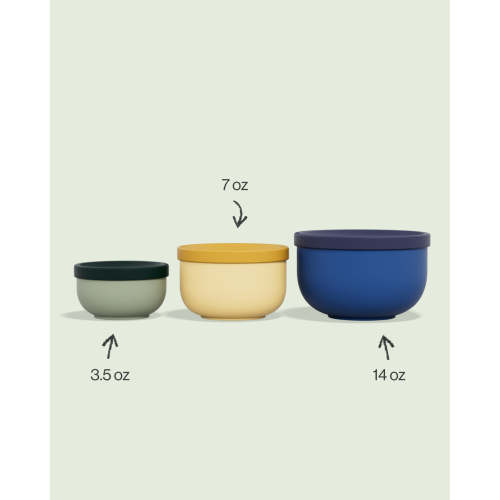 Stainless Nesting Snack Bowls - Midnight Snack