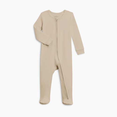 Colored Organics Peyton Zipper Sleeper - Clay, 0-3 M