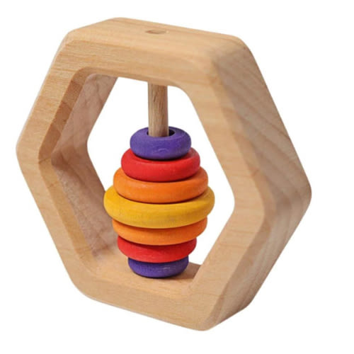 Honeycomb Hexagon Baby Rattle